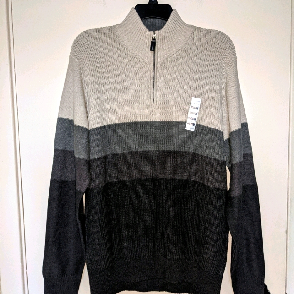 💕2 for $25 Colorblock heather grey to dark grey Sweater